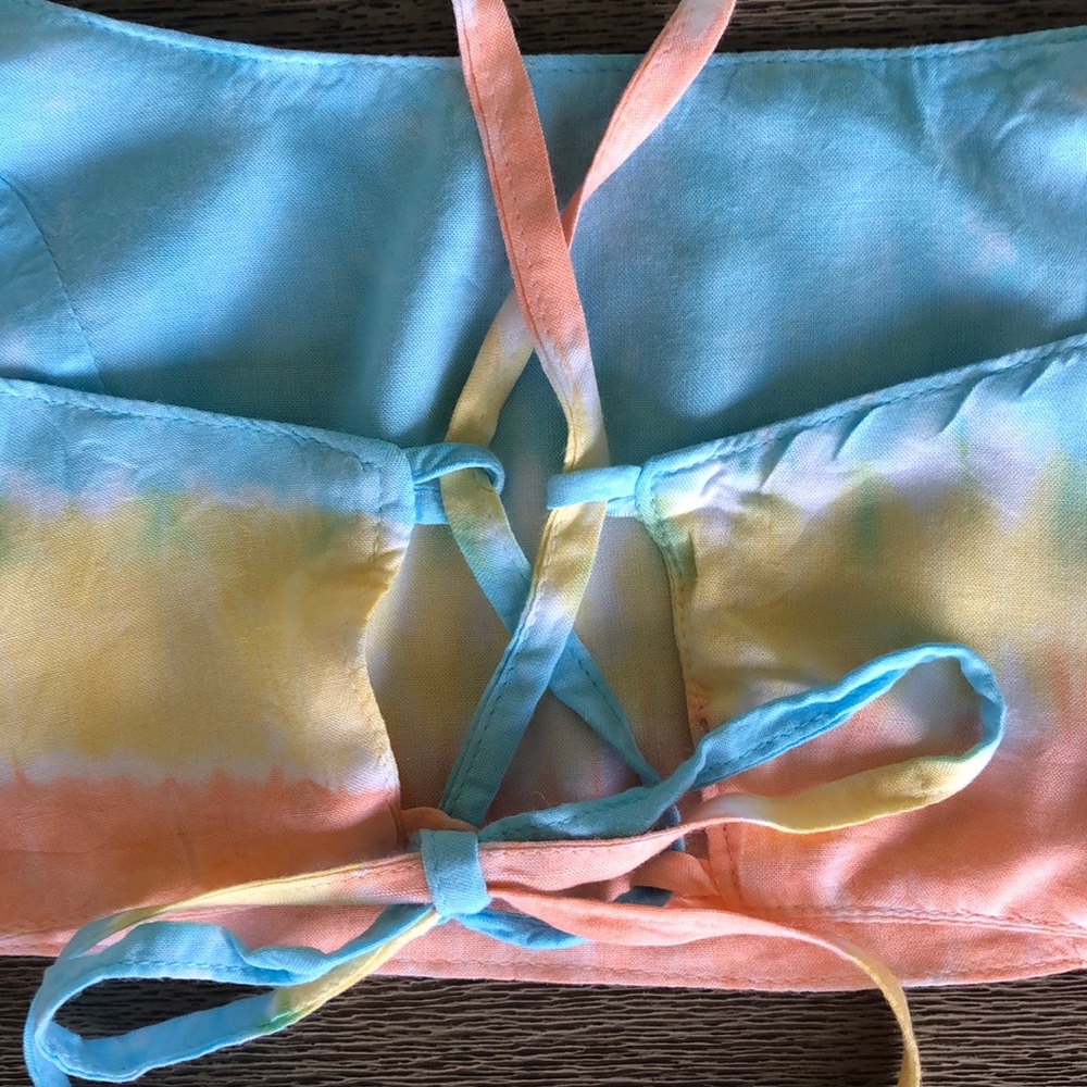 Festival Tie Dye Crop Top Size Small NWOT - Picture 4 of 7